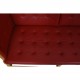 Børge Mogensen Spoke-back sofa in red leather