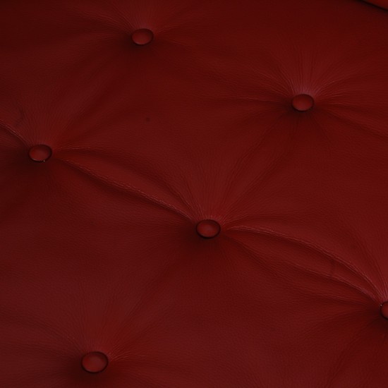 Børge Mogensen Spoke-back sofa in red leather