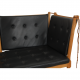 Børge Mogensen Tremmesofa med sort læder