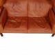 Børge Mogensen Coupé sofa 2192 in original patinated cognac leather