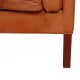 Børge Mogensen Coupé sofa 2192 in original patinated cognac leather