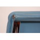 Charles Eames kontorstol Ea-219 fuldpolstret i blåt læder