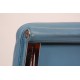 Charles Eames Ea-219 office chair fully upholstered in blue leather