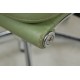 Charles Eames Ea-219 office chair fully upholstered in Green leather