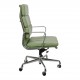 Charles Eames Ea-219 office chair fully upholstered in Green leather