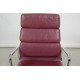 Charles Eames Ea-219 office chair fully upholstered in Red premium leather