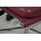 Charles Eames kontorstol Ea-219 fuldpolstret i rødt premium læder