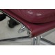Charles Eames kontorstol Ea-219 fuldpolstret i rødt premium læder