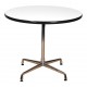 Charles Eames Café table with white laminate Ø: 90 cm