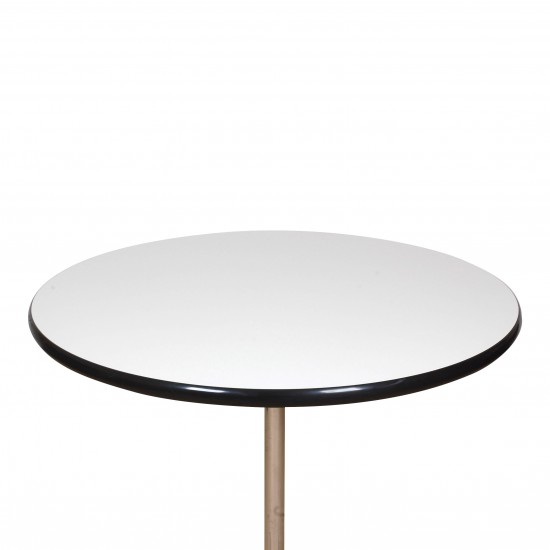 Charles Eames Café table with white laminate Ø: 90 cm