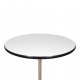 Charles Eames Café table with white laminate Ø: 90 cm