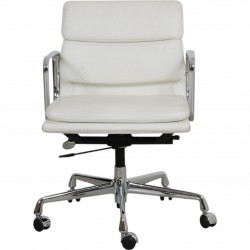 Charles Eames Ea-217 Office chair in white leather