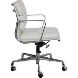 Charles Eames Ea-217 Office chair in white leather