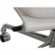 Charles Eames Ea-217 Kontorstol i hvidt læder