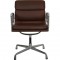Charles Eames Ea-208 chair in brown leather