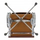 Charles Eames Ea-208 stol i brun læder