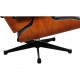 Charles Eames Lounge chair i sort læder