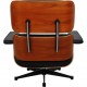 Charles Eames Lounge chair i sort læder