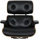 Charles Eames Lounge chair i sort læder