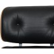 Charles Eames Lounge chair i sort læder