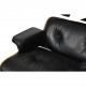 Charles Eames Lounge chair i sort læder