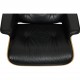 Charles Eames Lounge chair i sort læder