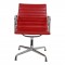 Charles Eames Ea-108 chair upholstered with red leather