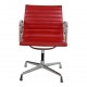Charles Eames Ea-108 chair upholstered with red leather