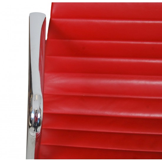 Charles Eames Ea-108 chair with red leather 