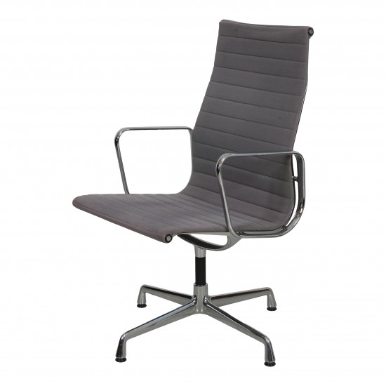 Charles Eames Ea-109 chair with patinated grey fabric