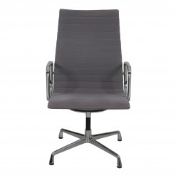 Charles Eames Ea-109 chair with patinated grey fabric Charles Eames Ea-109 chair with patinated grey fabric