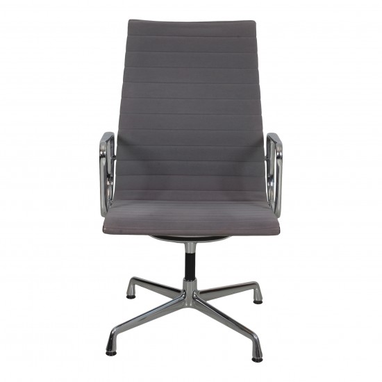 Charles Eames Ea-109 chair with patinated grey fabric