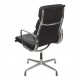 Charles Eames Ea-209 chair with black patinated leather