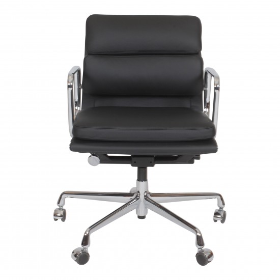 Charles Eames New Office chair Ea-217 with black leather