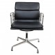 Charles Eames Ea-208 softpad chair with black leather