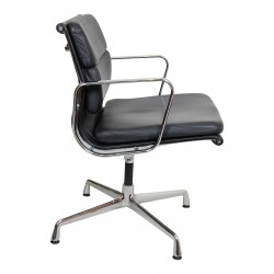 Charles Eames Ea-208 softpad chair with black leather Charles Eames Ea-208 softpad chair with black leather