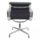 Charles Eames Ea-208 softpad chair with black leather