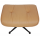 (NEW) Charles Eames Lounge chair with ottoman in caramel coloured leather