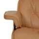 (NY) Charles Eames Lounge chair med skammel i karamel farvet læder