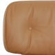 (NEW) Charles Eames Lounge chair with ottoman in caramel coloured leather