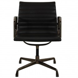 Charles Eames Ea-108 in dark brown leather