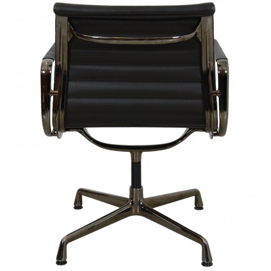Charles Eames Ea-108 in dark brown leather