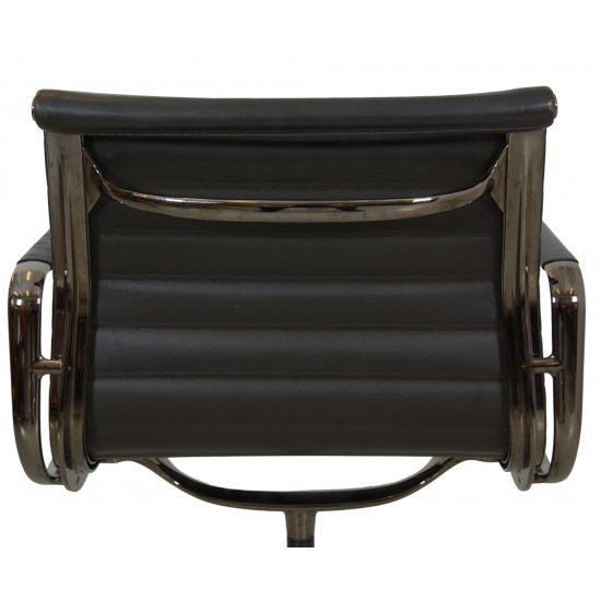 Charles Eames Ea-108 in dark brown leather