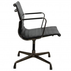Charles Eames Ea-108 in dark brown leather