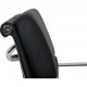 Charles Eames Ea-208 chair reupholstered in black bizon leather