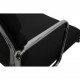 Charles Eames Ea-208 chair reupholstered in black bizon leather