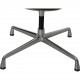 Charles Eames Ea-208 chair reupholstered in black bizon leather