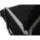 Charles Eames Ea-208 chair reupholstered in black bizon leather