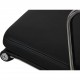 Charles Eames Ea-208 chair reupholstered in black bizon leather