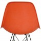 Set of 4 orange Charles Eames DSR Chairs (4)